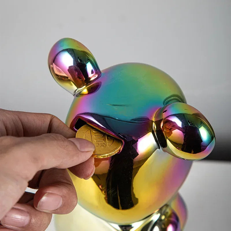 Aesthetic Bear Figur Figur Keramik Staty för Lyxigt Vardagsrumsdekoration Carvallo
