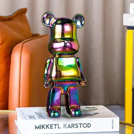 Aesthetic Bear Figur Figur Keramik Staty för Lyxigt Vardagsrumsdekoration Carvallo