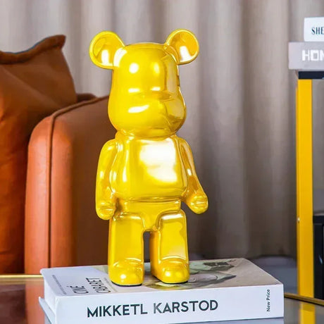 Aesthetic Bear Figur Figur Keramik Staty för Lyxigt Vardagsrumsdekoration Carvallo