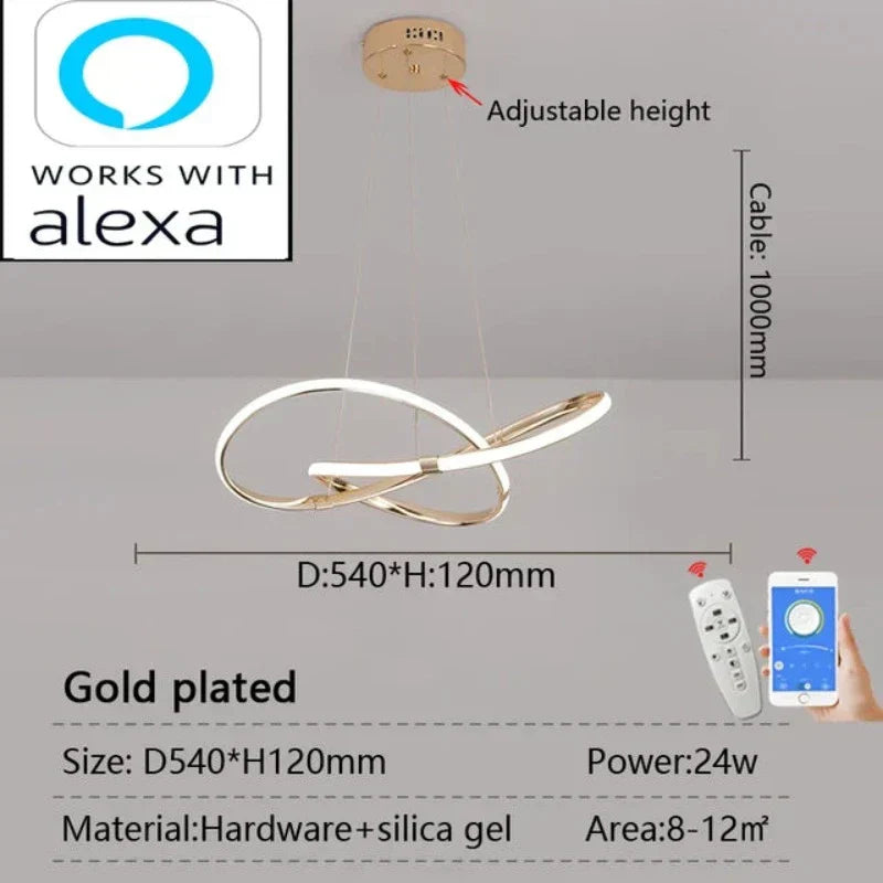 LightMaster - Slim LED Taklampa Uppsättning Carvallo