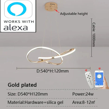 LightMaster - Slim LED Taklampa Uppsättning Carvallo
