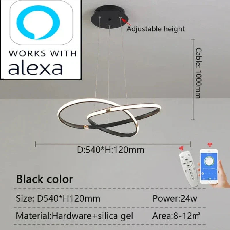 LightMaster - Slim LED Taklampa Uppsättning Carvallo