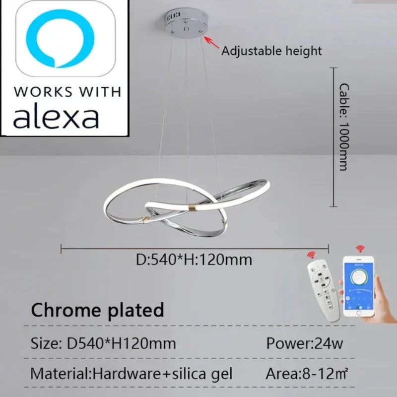 LightMaster - Slim LED Taklampa Uppsättning Carvallo