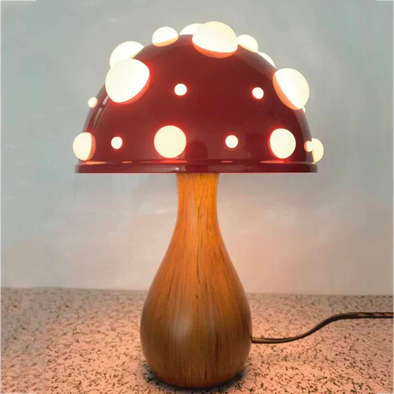 GlowMush - Retro LED Bordslampa i Svampdesign Carvallo