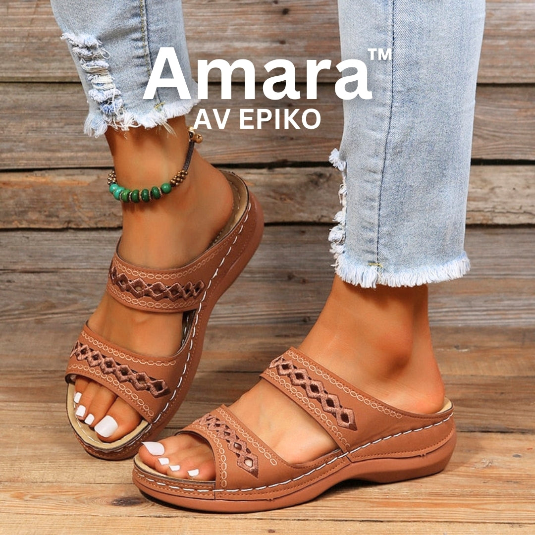 Amara™ Retroinspirerade ortopediska sandaler-Hemnix-Brun-37-Hemnix