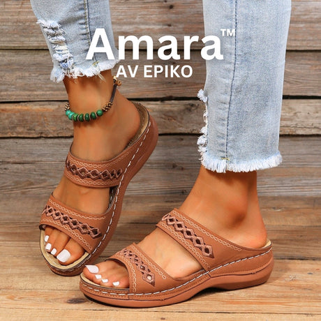 Amara™ Retroinspirerade ortopediska sandaler-Hemnix-Brun-37-Hemnix