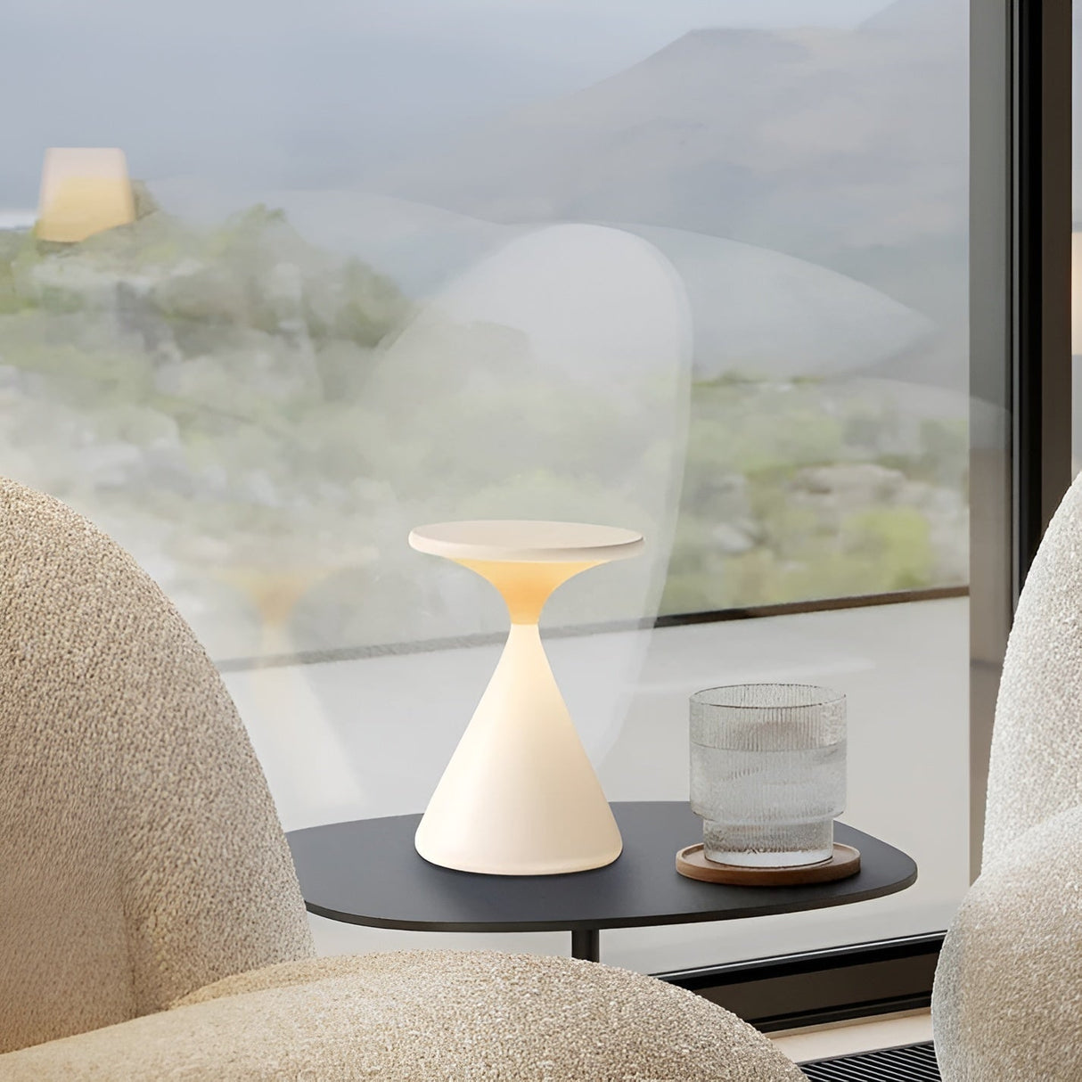 Trådlös LED-bordslampa – Dimbar och Uppladdningsbar i Sanduhr-design Carvallo