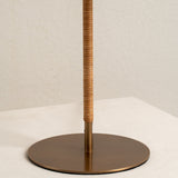 Anji Bordslampa Bamboo | Sänglampor & Belysning för Vardagsrum | Mid Century Modern | Åldrad mässingsbas | Brick by Brick Carvallo