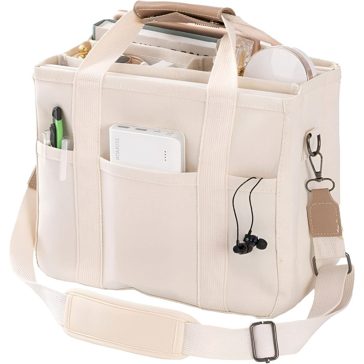 Tavolaé Canvas Tote Bag | Mångsidig & Robust | Lätt & Rymlig | I Beige eller Svart Carvallo