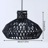 AntiqueWeave Lamp - Antik Lampa Av Handflettad Rattan Carvallo