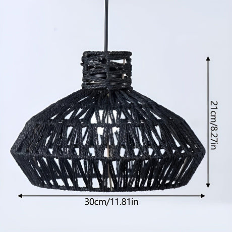 AntiqueWeave Lamp - Antik Lampa Av Handflettad Rattan Carvallo