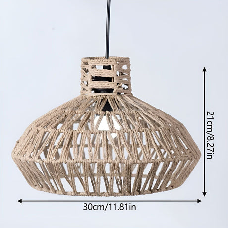 AntiqueWeave Lamp - Antik Lampa Av Handflettad Rattan Carvallo