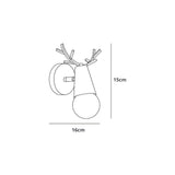 AntlerSpark Light - Nordisk Macaron Horn LED Vägglampa Carvallo