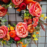 RusticLeaf - Charming artificial wreath for outdoor charm Carvallo