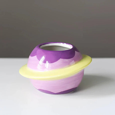 PlanetPot – Kreativ planetdesignad suckulentkruka för skrivbordsdekoration och altanhantverk Carvallo