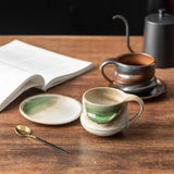 Keramisk Kaffe Muggar & Fat Set | Rika Jordnära Färger | Tegel för Tegel Carvallo