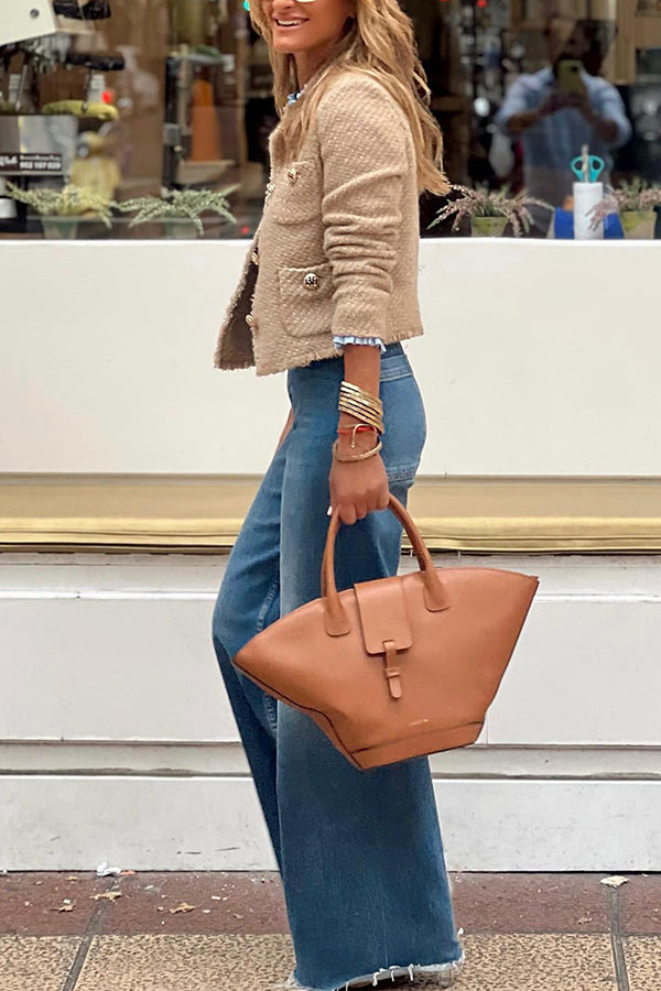 Kvinnojacka Fransar Lätt Andningsbart Tyg Bellasverige