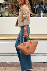 Kvinnojacka Fransar Lätt Andningsbart Tyg Bellasverige