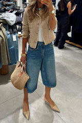 Kvinnojacka Fransar Lätt Andningsbart Tyg Bellasverige