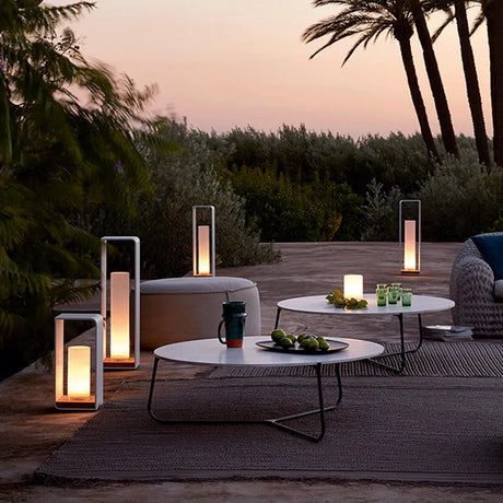 Utomhus Golvlampa Metall Solenergi LED Ljus Carvallo