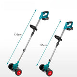 Trådlös & Hopfällbar Grästrimmer 36V – Justerbar Höjd, Hjul & 3 Bladtyper-trimmer-VaruZ-Hemnix