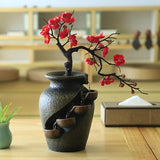 Zen Blossom Water Vase - Lugn Bonsai Dekoration med Fontän Carvallo