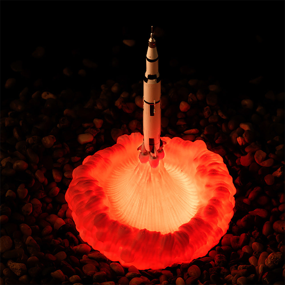 3D-tryckt raket LED-bordslampa – modern art déco-design MILA Sverige