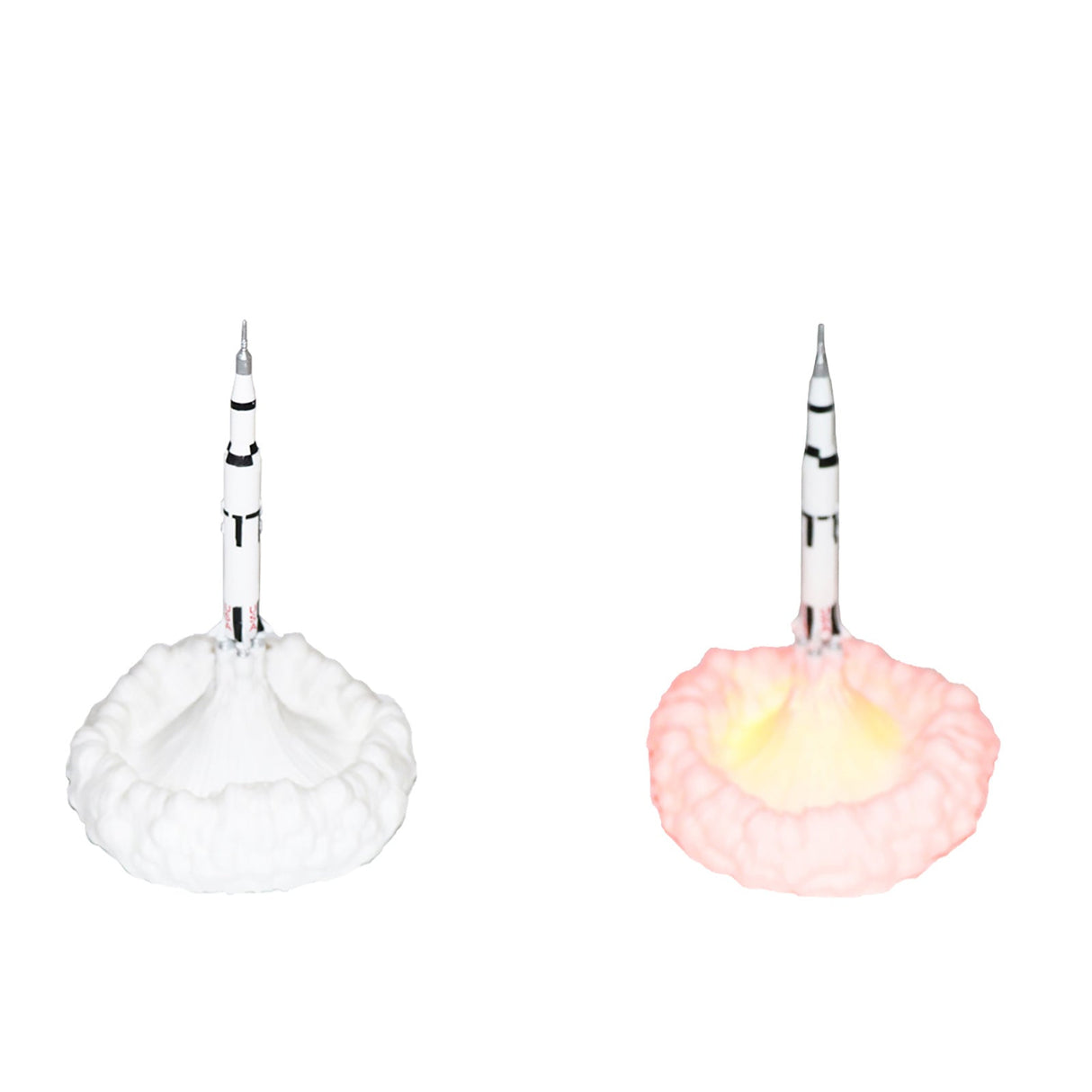 3D-tryckt raket LED-bordslampa – modern art déco-design MILA Sverige