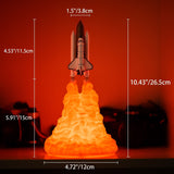 3D-tryckt raket LED-bordslampa – modern art déco-design MILA Sverige