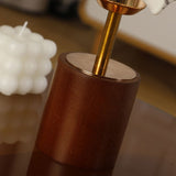 Traditionell kinesisk kupolbordslampa – bladmönster i tyg och trädesign MILA Sverige