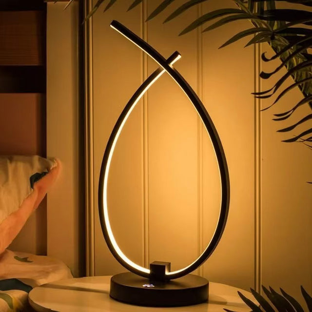Twisted Water Drop LED-bordslampa – Modern Elegance, Serene Glow MILA Sverige