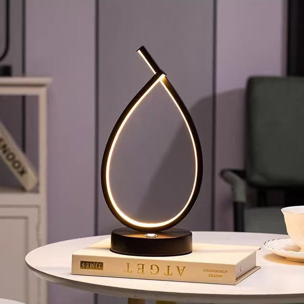 Twisted Water Drop LED-bordslampa – Modern Elegance, Serene Glow MILA Sverige