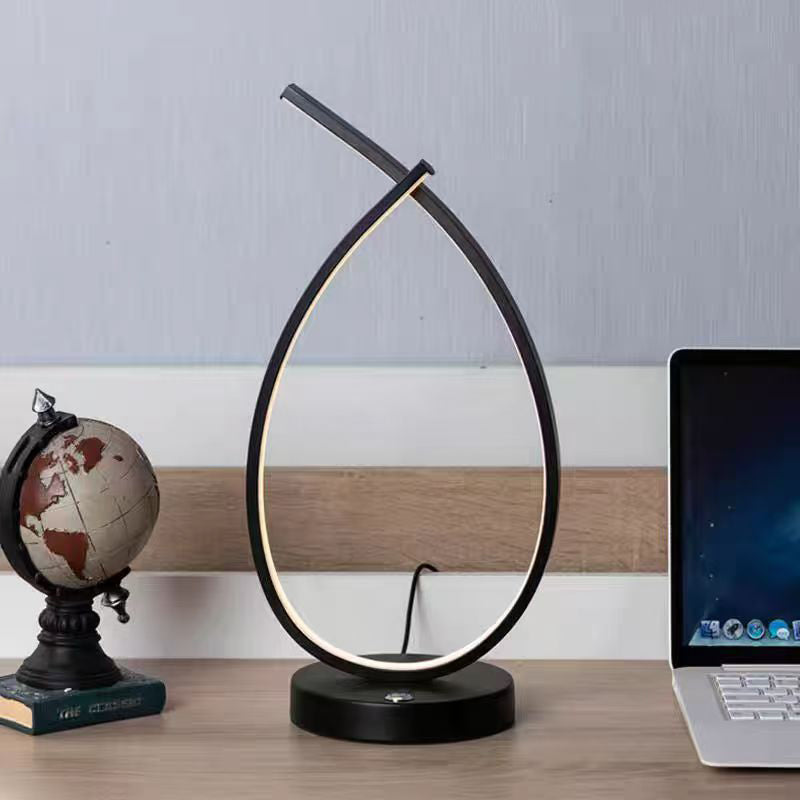 Twisted Water Drop LED-bordslampa – Modern Elegance, Serene Glow MILA Sverige