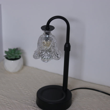 Elegant skandinavisk bordslampa - Elegant glas- och trädesign MILA Sverige