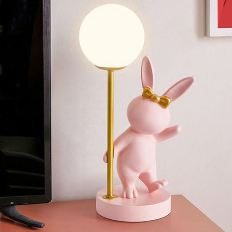 Söt kanin barnbordslampa - Keramik & Metall LED Nattlampa MILA Sverige