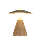 Modern nordisk bordslampa – elegant svart sten- och metalldesign MILA Sverige