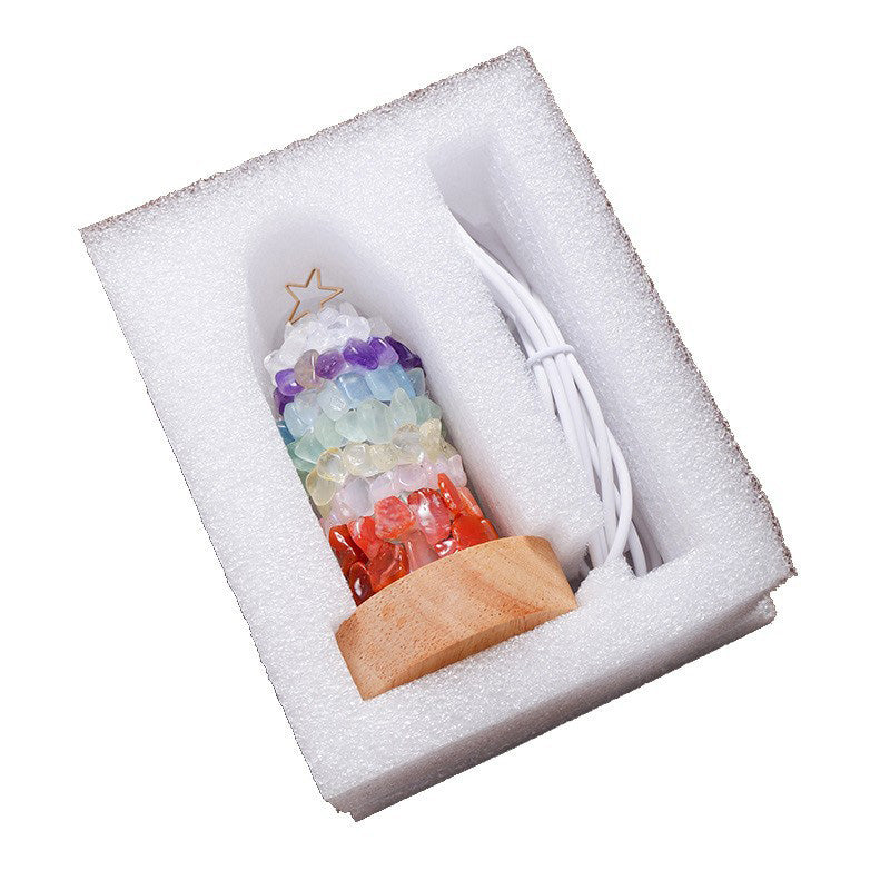 Art Deco Crystal LED-bordslampa – metallfot med flerfärgade ädelstenar MILA Sverige