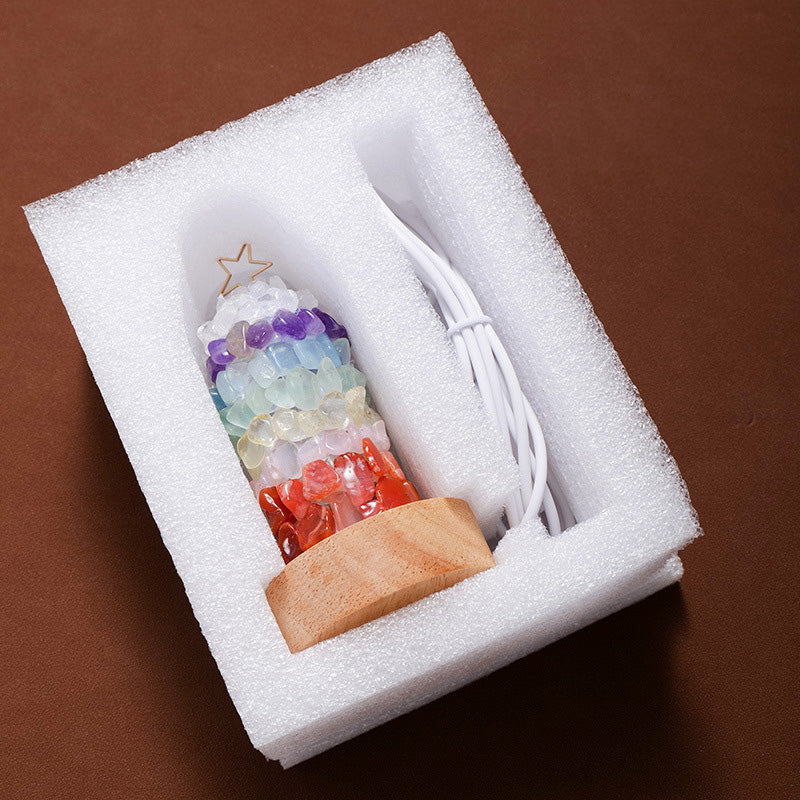 Art Deco Crystal LED-bordslampa – metallfot med flerfärgade ädelstenar MILA Sverige