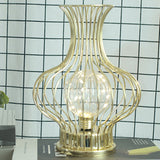 Nordic Hollow Vase LED Bordslampa – Batteridriven metalldesign MILA Sverige