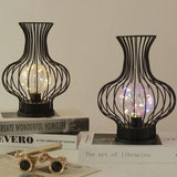 Nordic Hollow Vase LED Bordslampa – Batteridriven metalldesign MILA Sverige