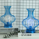 Nordic Hollow Vase LED Bordslampa – Batteridriven metalldesign MILA Sverige