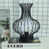 Nordic Hollow Vase LED Bordslampa – Batteridriven metalldesign MILA Sverige