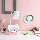Uppladdningsbar Touch LED-bordslampa – Skandinavisk blomsterdesign MILA Sverige
