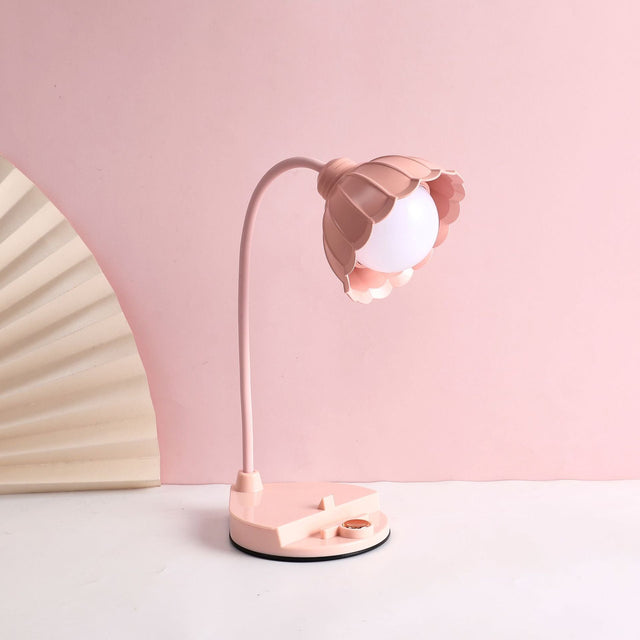 Uppladdningsbar Touch LED-bordslampa – Skandinavisk blomsterdesign MILA Sverige