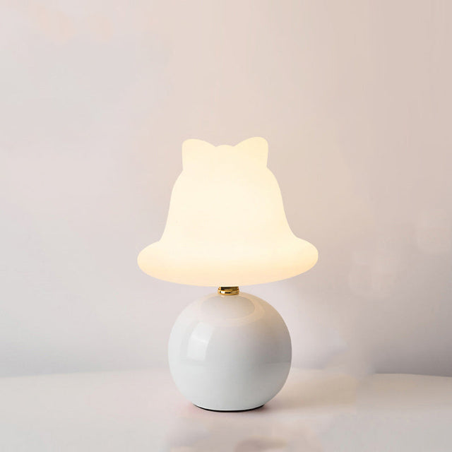 Minimalistisk keramisk USB LED-bordslampa – Elegant Globe Bell Design MILA Sverige