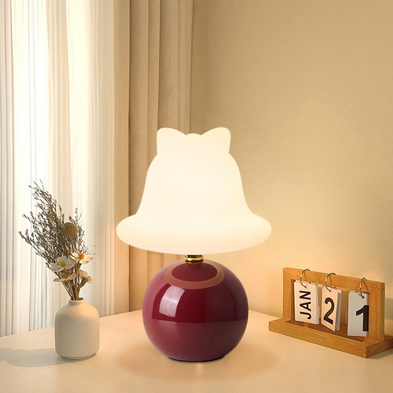 Minimalistisk keramisk USB LED-bordslampa – Elegant Globe Bell Design MILA Sverige