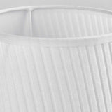 Modern Nordic Touch bordslampa – randig tygskärm och elegant järnfot MILA Sverige