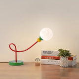 Snygg barnbordslampa med månmotiv - Modern arbetslampa med 1 ljuskälla MILA Sverige