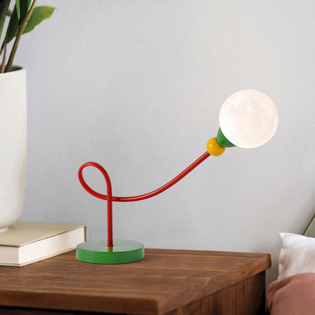 Snygg barnbordslampa med månmotiv - Modern arbetslampa med 1 ljuskälla MILA Sverige