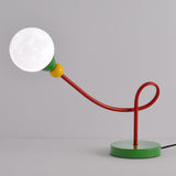 Snygg barnbordslampa med månmotiv - Modern arbetslampa med 1 ljuskälla MILA Sverige